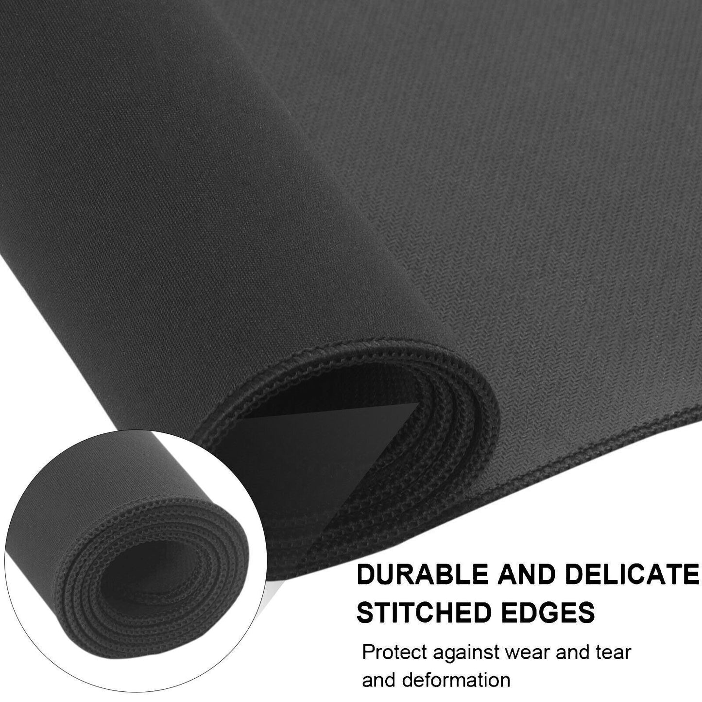 Black 90x40cm Extra Large Anti Slip Gaming Mouse Mat PC Laptop Keyboard Desk Pad - The Peppermint Room