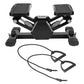 Mini Stepper Stair Stepper With Resistance Bands Quiet Workout Stepper With Digital Timer Max 330.7LBS Load For Home - The Peppermint Room