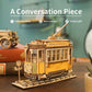 Robotime Rolife vintage car 3D wooden puzzle toy for children with retro design and self-assembly features