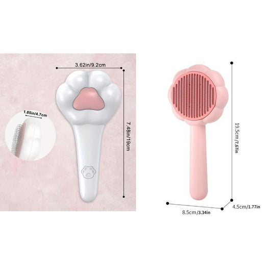 Pet Massage Hair Removal Comb, Paw ShapedPet Grooming Brush, PetHair Remover, Dog & CatGrooming Supplies Viral Dogvacuum Pethairremover Tool - The Peppermint Room