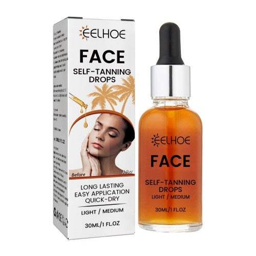 EELHOE Facial Tanning Essence For Achieving A Natural And Stylish Wheat Color Or Bronzed Skin Tone, Providing Hydration And Enhancing - The Peppermint Room
