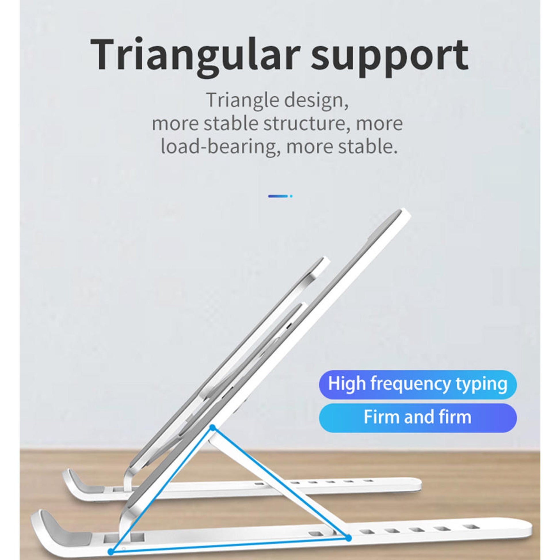 Adjustable Non-slip Laptop Stand Support Holder Base Riser 6 Gears Height Notebook Cooling Stand Portable For 11-17 Inch Tablet - The Peppermint Room