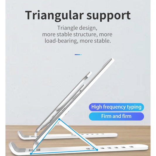 Adjustable Non-slip Laptop Stand Support Holder Base Riser 6 Gears Height Notebook Cooling Stand Portable For 11-17 Inch Tablet - The Peppermint Room