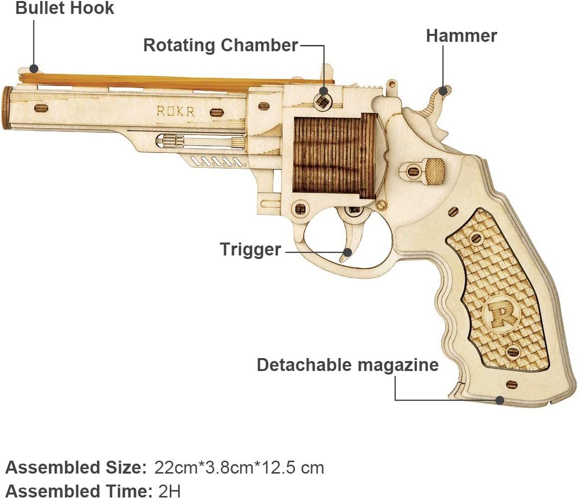 Robotime Gun Blocks Model Buliding Kit Toys Gift For Children Kids Boys Birthday Gift - The Peppermint Room