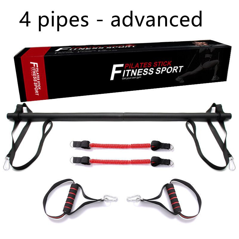 Pilates Bar Kit With Resistance Bands Portable Home Gym Workout Equipment Perfect Stretched Fusion Exercise Bar And Bands - The Peppermint Room