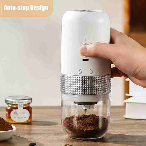 USB Electric Coffee Grinder – Auto Stop & Adjustable