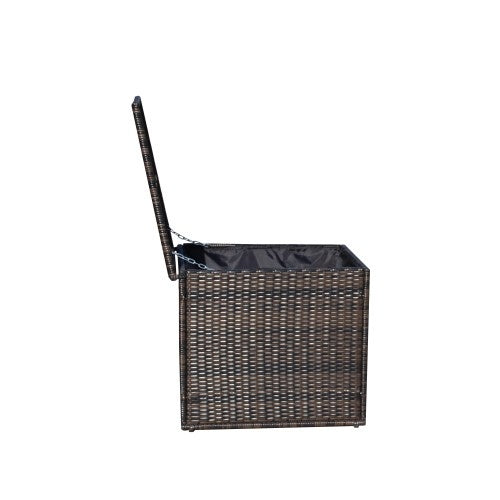 Wicker Patio Furniture Storage Box - The Peppermint Room