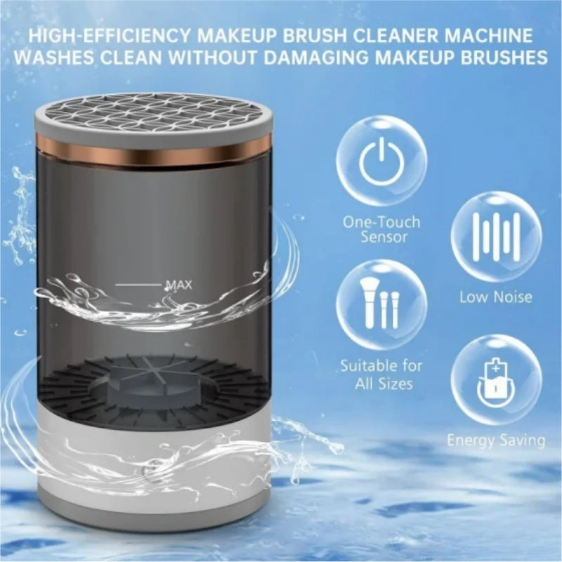 Makeup Brush Cleaner Automatic Rotating Makeup Brush Cleaner USB Portable Electric Cosmetic Makeup Brush Rotary Washing Machine - The Peppermint Room
