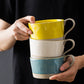 Microwaveable Japanese Stoneware Large Spoon Breakfast Mug - The Peppermint Room