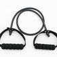 Latex resistance bands with foam handles for yoga and fitness exercises