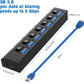 USB HUB 7 Port High Speed 3.0 USB Multi Splitter Desktop PC Laptop Adapter 5Gbps - The Peppermint Room