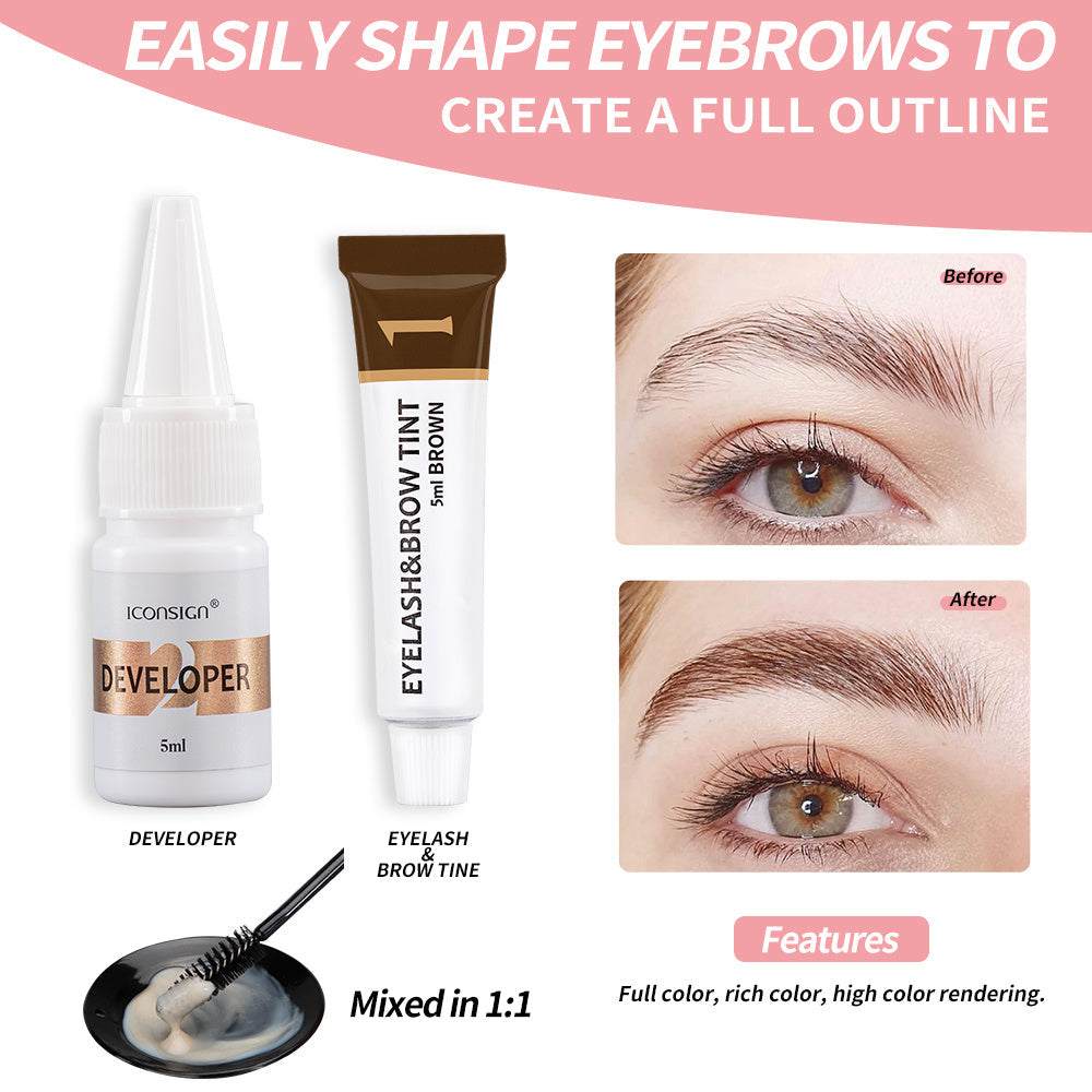 ICONSIGN Lash Lift EyeLash Eyebrow Dye Tint Kit Lashes Perm Set Brow Lamination Makeup Tools - The Peppermint Room