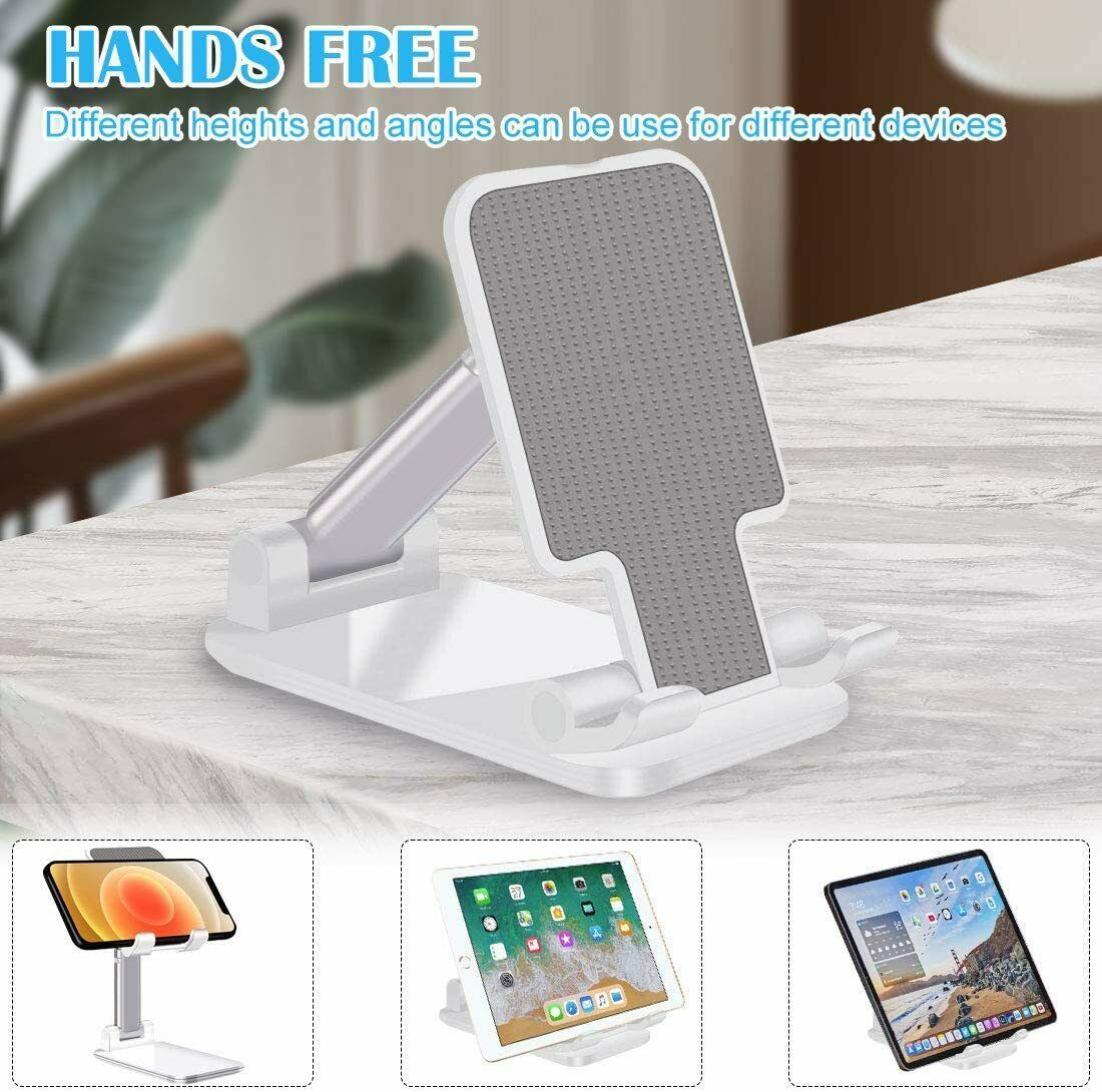Cell Phone Stand Desktop Holder Tablet Stand Mount Mobile Phone Desktop Tablet Holder Table Cell Foldable Extend Support Desk Mobile Phone Holder Stand - The Peppermint Room
