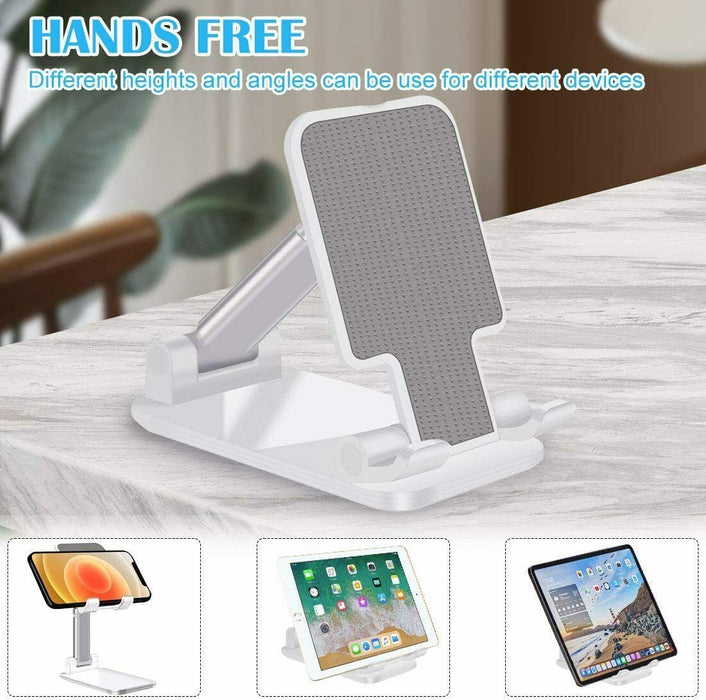 Cell Phone Stand Desktop Holder Tablet Stand Mount Mobile Phone Desktop Tablet Holder Table Cell Foldable Extend Support Desk Mobile Phone Holder Stand - The Peppermint Room