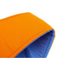 Orange and blue baby toddler harness for walking assistance and safety