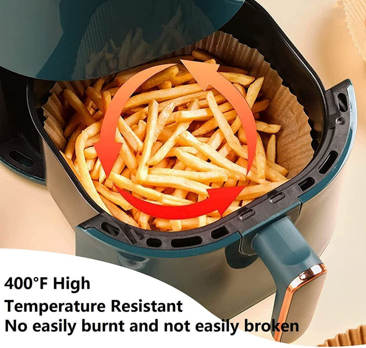 200pcs Air Fryer Paper Liners – 6.3in Non-Stick Round
