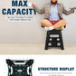 Large 150KG Folding Step Stool Multi Purpose Heavy Duty Home Kitchen Foldable UK - The Peppermint Room