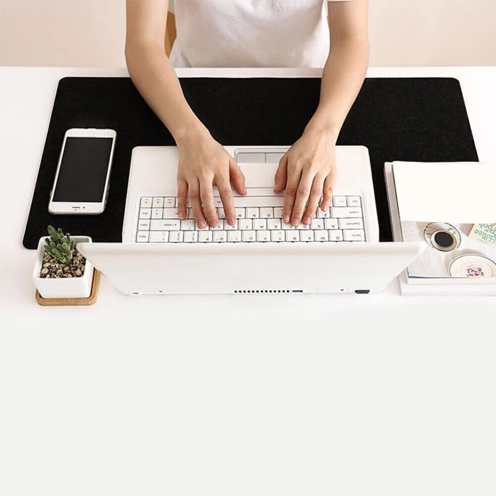 Black 90x40cm Extra Large Anti Slip Gaming Mouse Mat PC Laptop Keyboard Desk Pad - The Peppermint Room
