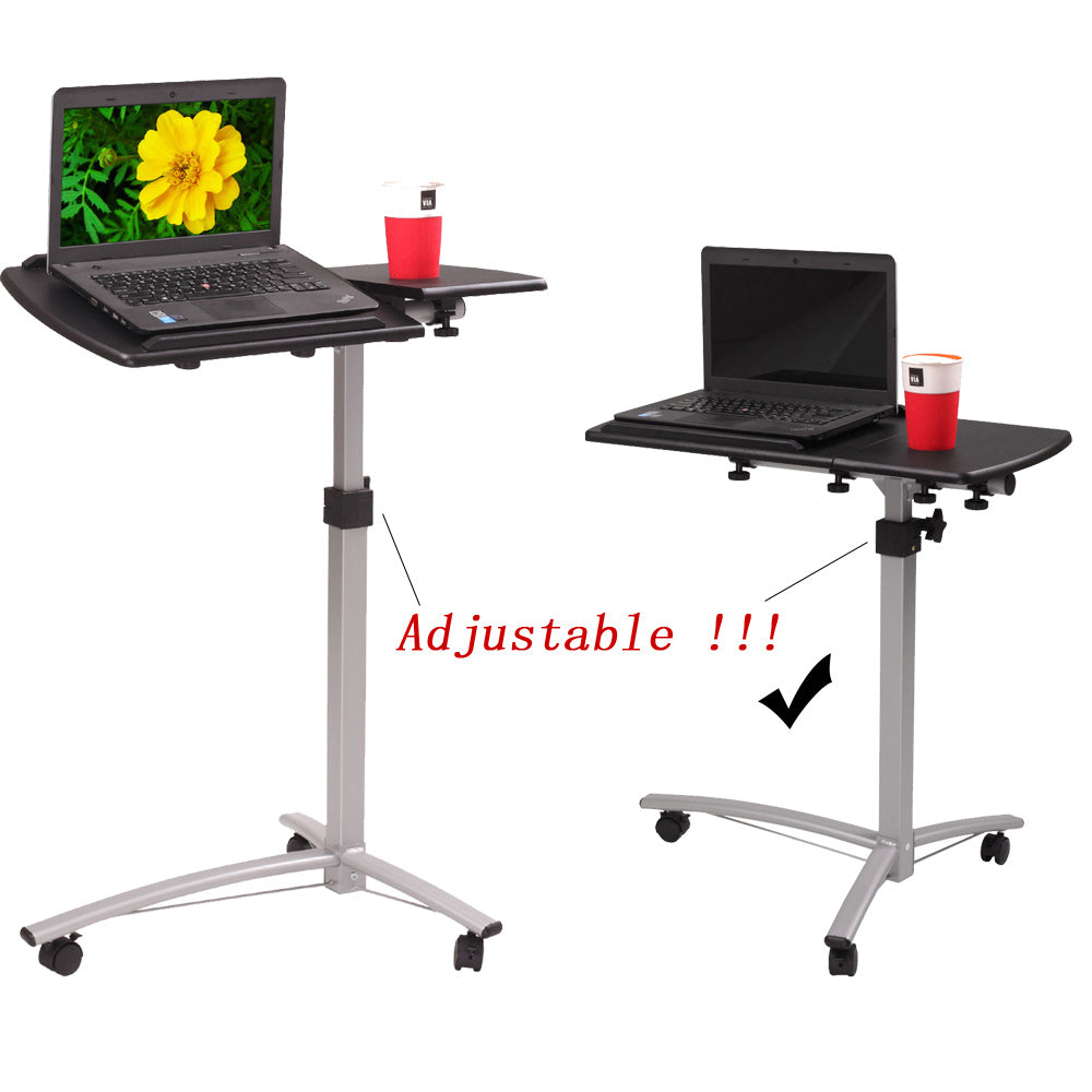 Home Multifunctional Height-Adjustable Computer Desk Black - The Peppermint Room