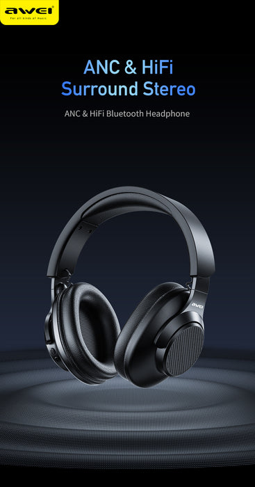 AWEI ANC Active Noise Cancelling Bluetooth Headset - The Peppermint Room
