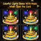 Light Music  Up Card Gift Cake Happy Birthday Card With Envelope - The Peppermint Room