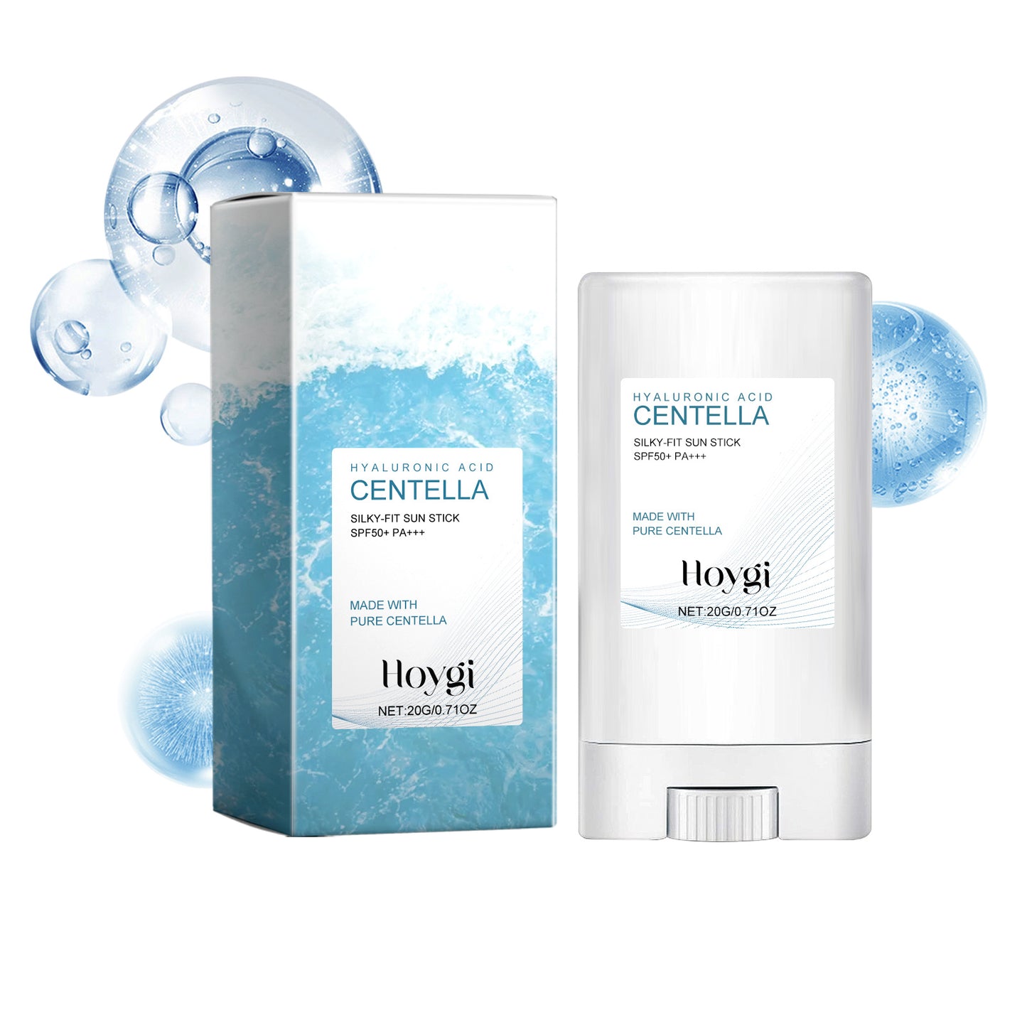 Hoygi Hyaluronic Acid Sunscreen Stick Gentle Moisturizing UV Protection For Sunburned And Reddened Skin - The Peppermint Room