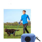 Pet Supplies Stool Bag Dispenser in light blue for dog walking with clip and compact design