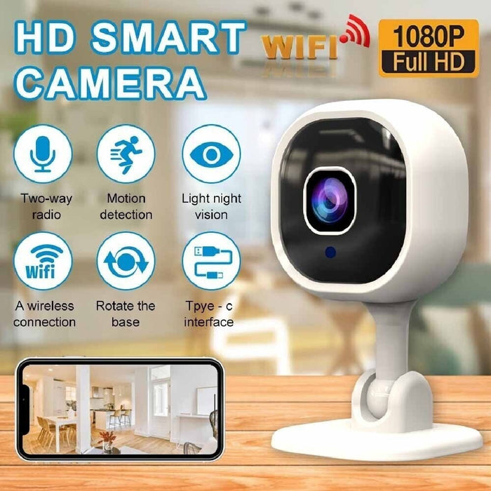 1080P HD Mini Camera Security IP CCTV Wireless WiFi Home Indoor Night Vision Cam - The Peppermint Room