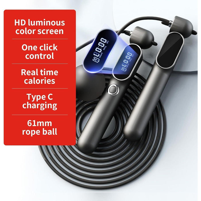 2-in-1 Digital Cordless Skipping Rope – Adjustable