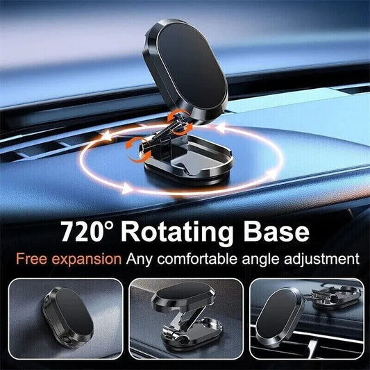 Magnetic Phone Holder For Car, Dashboard Car Phone Holder Mount Magnetic Stainless Steel Car Phone Holder - Dashboard Mount, Water-resistant, Rotatable - The Peppermint Room