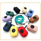 Colorful pet supplies stool bag dispenser set with diving fabric material and leash attachments