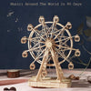 Robotime DIY Wooden Rotatable Ferris Wheel Model With Playing Music Toys For Children Birthday TGN01 - The Peppermint Room