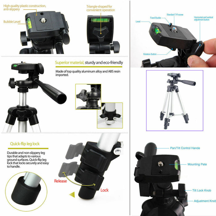 Professional Camera Tripod Stand Holder Mount For Cell Phone, Portable Tripod, Mobile Phone Live Stream Holder, Camera Tripod - The Peppermint Room