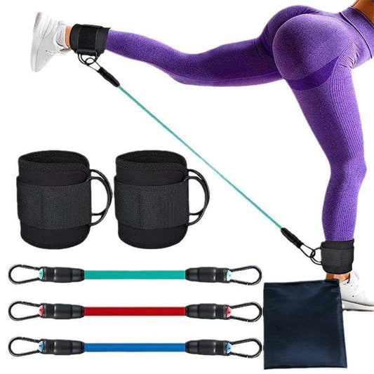 Ankle Resistance Bands With Straps Women's Home Hip Ankle Exercise Fitness Equipment - The Peppermint Room