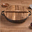 11" Cast Iron Wok – Dual Handles & Wood Lid