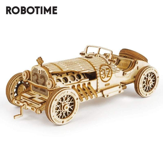3D wooden puzzle vintage car model kit for children and adults assembly toy