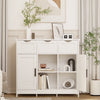 Cabinets With Drawers And Shelves, Living Room, Bedroom, Bathroom Decor Cabinets Furniture Home Decor - White - The Peppermint Room