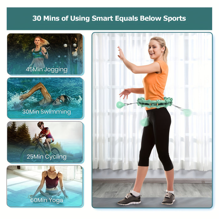 Smart Fitness Ring with Weight Ball – Silent Green