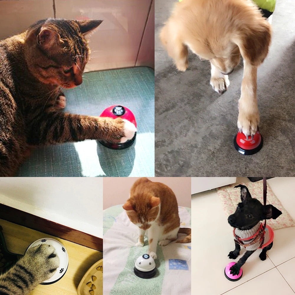 Dog Training Bell, Dog Puppy Pet Potty Training Bells, Dog Cat Door Bell Tell Bell With Non-Skid Rubber Base - The Peppermint Room