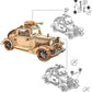 Robotime Rolife vintage car 3D wooden puzzle model toy for kids assembly kit