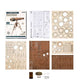 3D wooden puzzle game kit with telescope model pieces and instruction manual for children and adults assembly toy