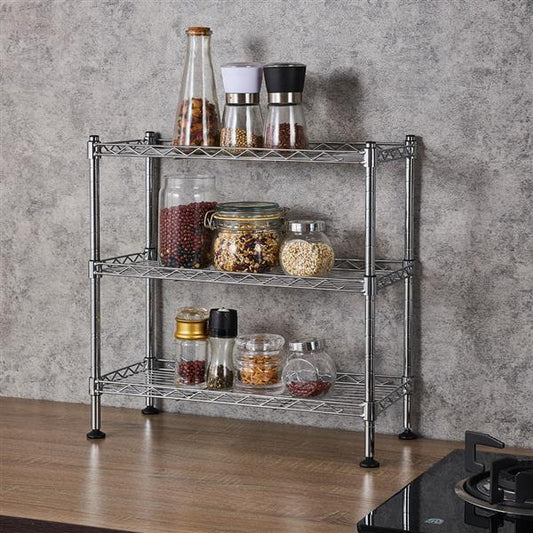 Three Story Kitchen Mini Home Shelf 450x200xH450mm - The Peppermint Room