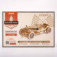 3D wooden puzzle vintage grand prix car model kit for assembly and racing play
