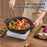 11" Cast Iron Wok – Dual Handles & Wood Lid