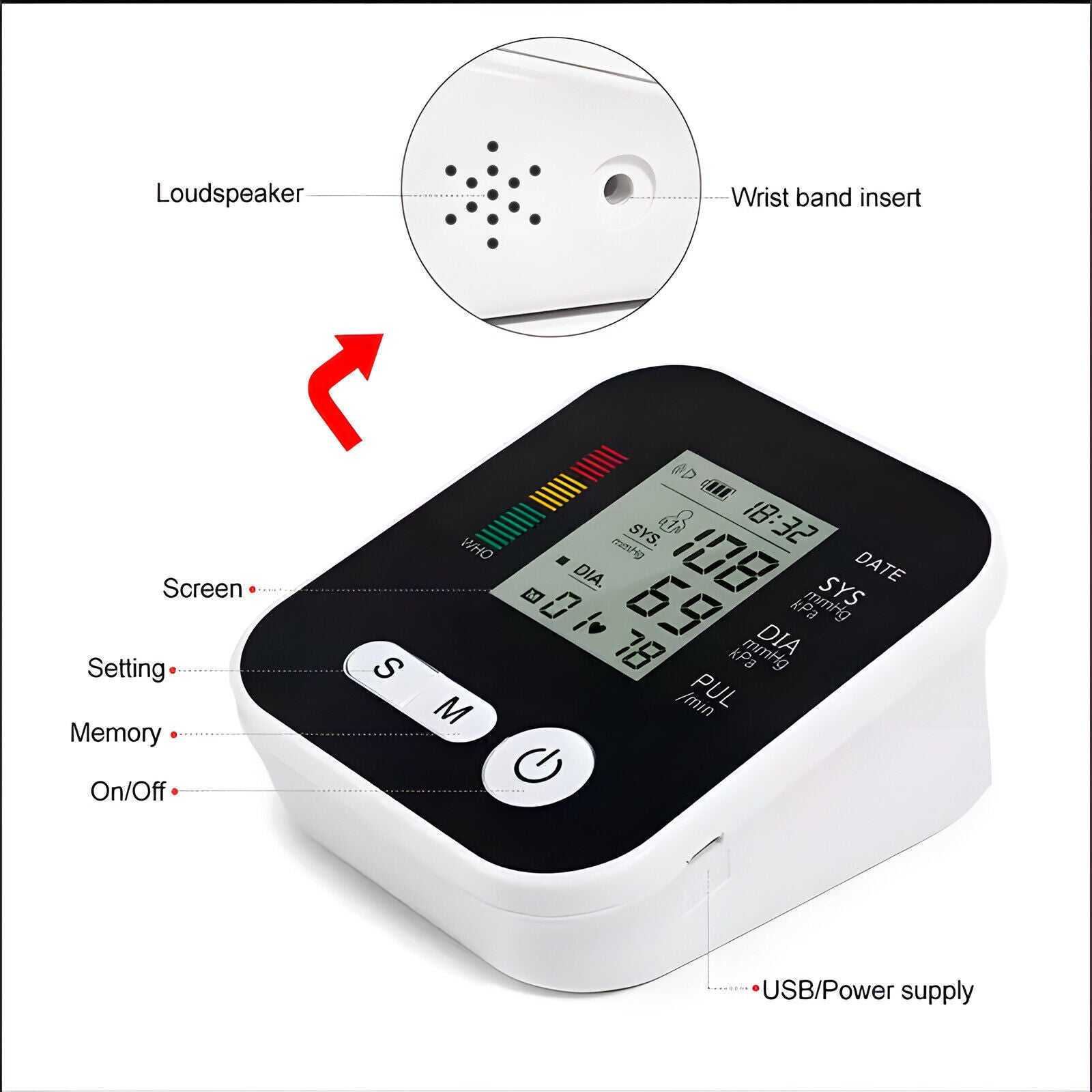 Digital Monitor with LED Display