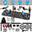 Multifunctional Push Up Board Home Strength Training Equipment With 15 Fitness Accessories Pilates Bar Resistance Band Roller Wheel Full Body Workout Home Gym Equipment - The Peppermint Room