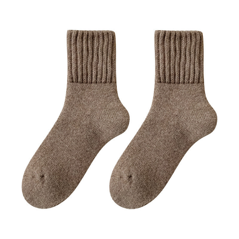 Tube Winter Thickened Maillard Terry Velvt Plush Snow Socks - The Peppermint Room