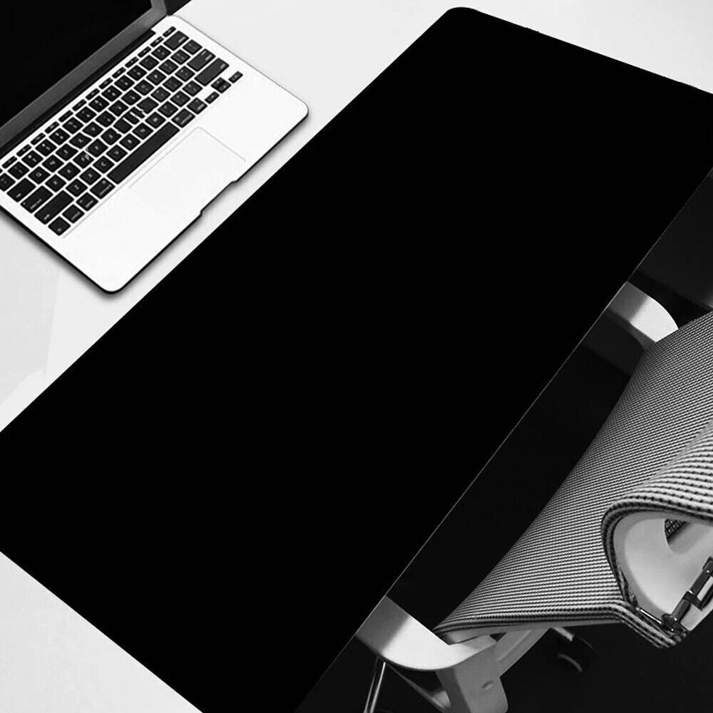 Black 90x40cm Extra Large Anti Slip Gaming Mouse Mat PC Laptop Keyboard Desk Pad - The Peppermint Room