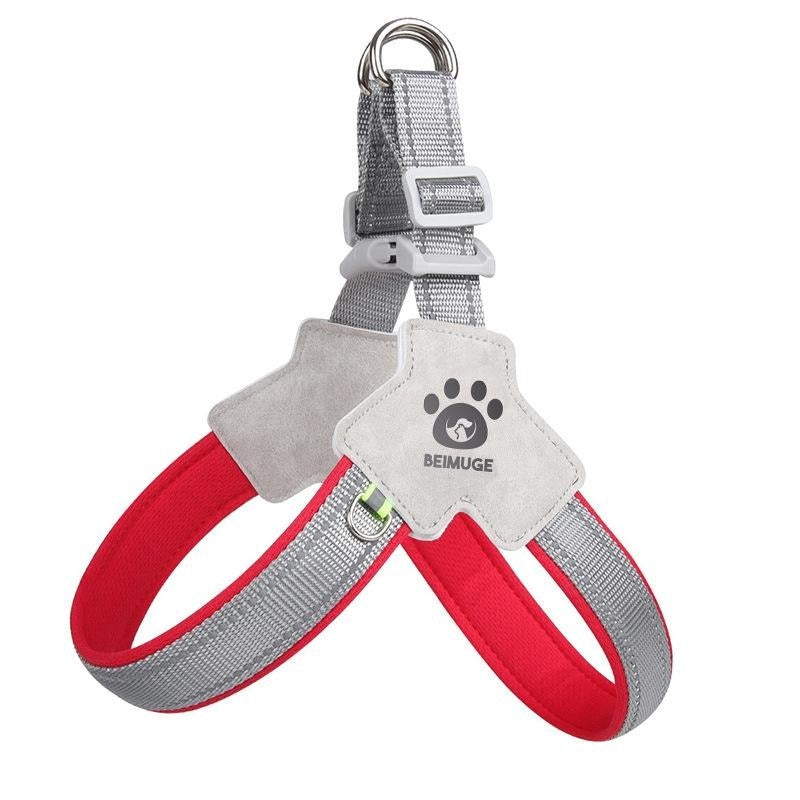 Pet Dog Cat Harness, Pet Harness With LeashSet, Adjustable Puppy Harness ComfortableReflective Easy Control Dog With Leather Leash,.No-Pull No Choke Pet Harness For TrainingWalking - The Peppermint Room