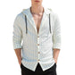 Slim-fit Hood Cardigan Casual Shirt Men - The Peppermint Room